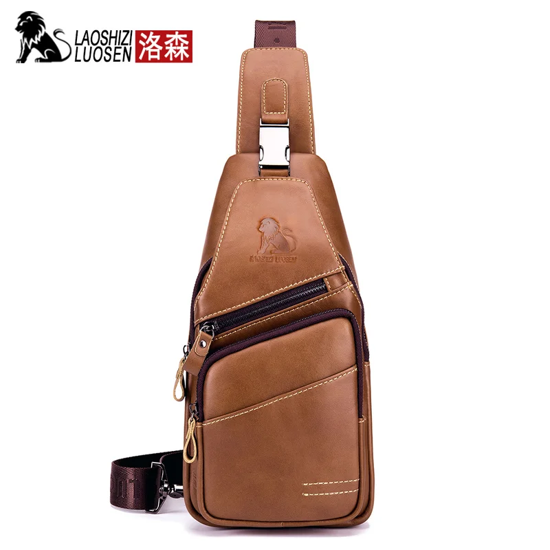 LAOSHIZI Vintage Chest Bag Pack Men Shoulder Bag Male Small Solid Oil Wax Genuine Leather Messenger Crossbody Retro Sling Bag
LAOSHIZI Vintage Chest Bag Pack Men Shoulder Bag Male Small Solid Oil Wax Genuine Leather Messenger Crossbody Retro Sling Bag