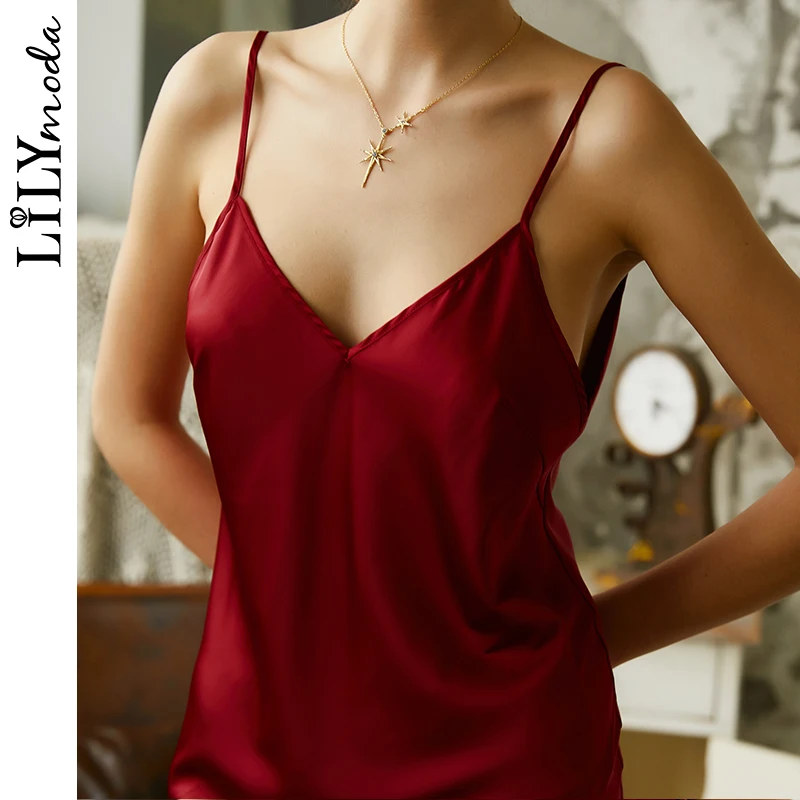 2019 Summer New Women Sleepwear Sleevless Home Dress V-Neck Sexy Nightgown Fashion Female Nightdress for Ladies
2019 Summer New Women Sleepwear Sleevless Home Dress V-Neck Sexy Nightgown Fashion Female Nightdress for Ladies