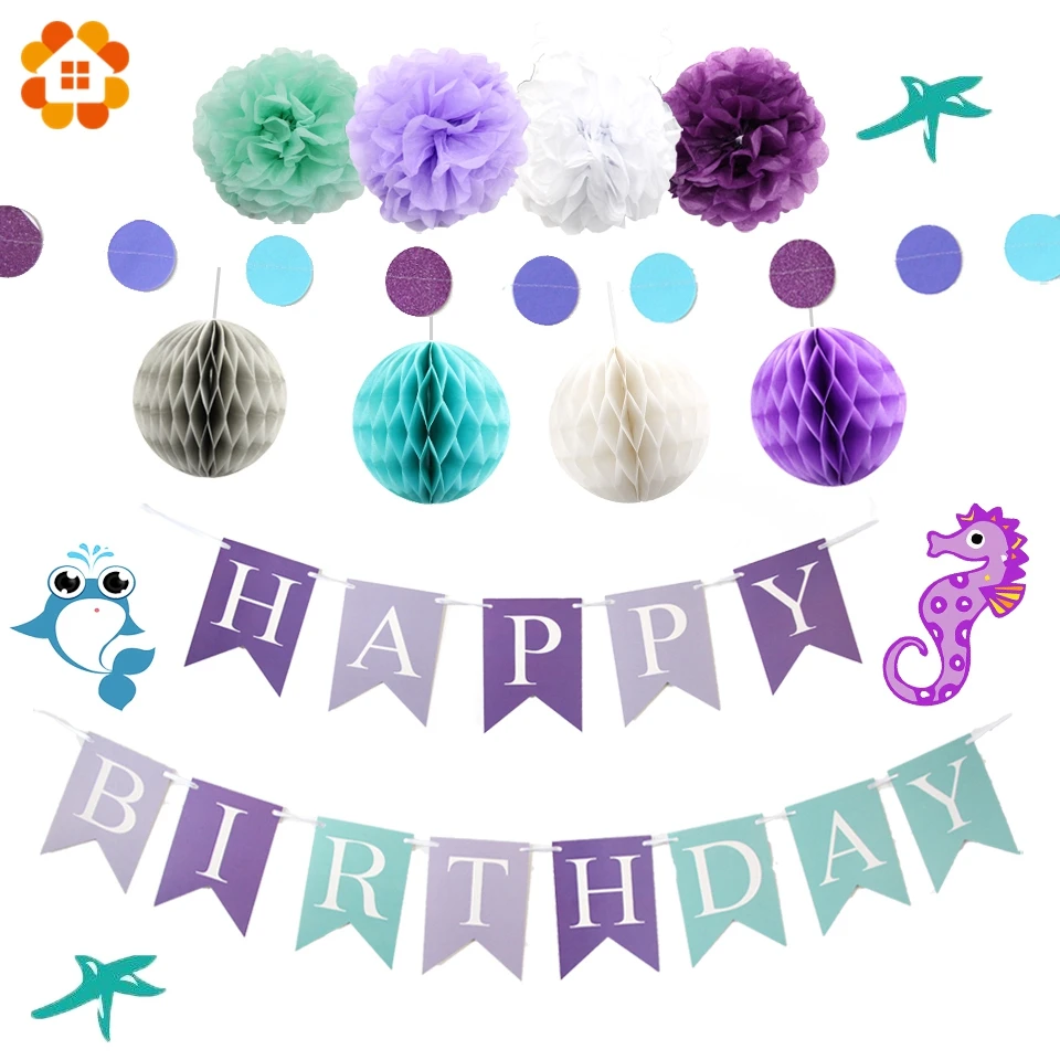 1Set Birthday Party Decorations Paper Pom Poms Happy Birthday Flag Banner Purple Party Favors Kids Birthday Baby Shower Supplies
1Set Birthday Party Decorations Paper Pom Poms Happy Birthday Flag Banner Purple Party Favors Kids Birthday Baby Shower Supplies