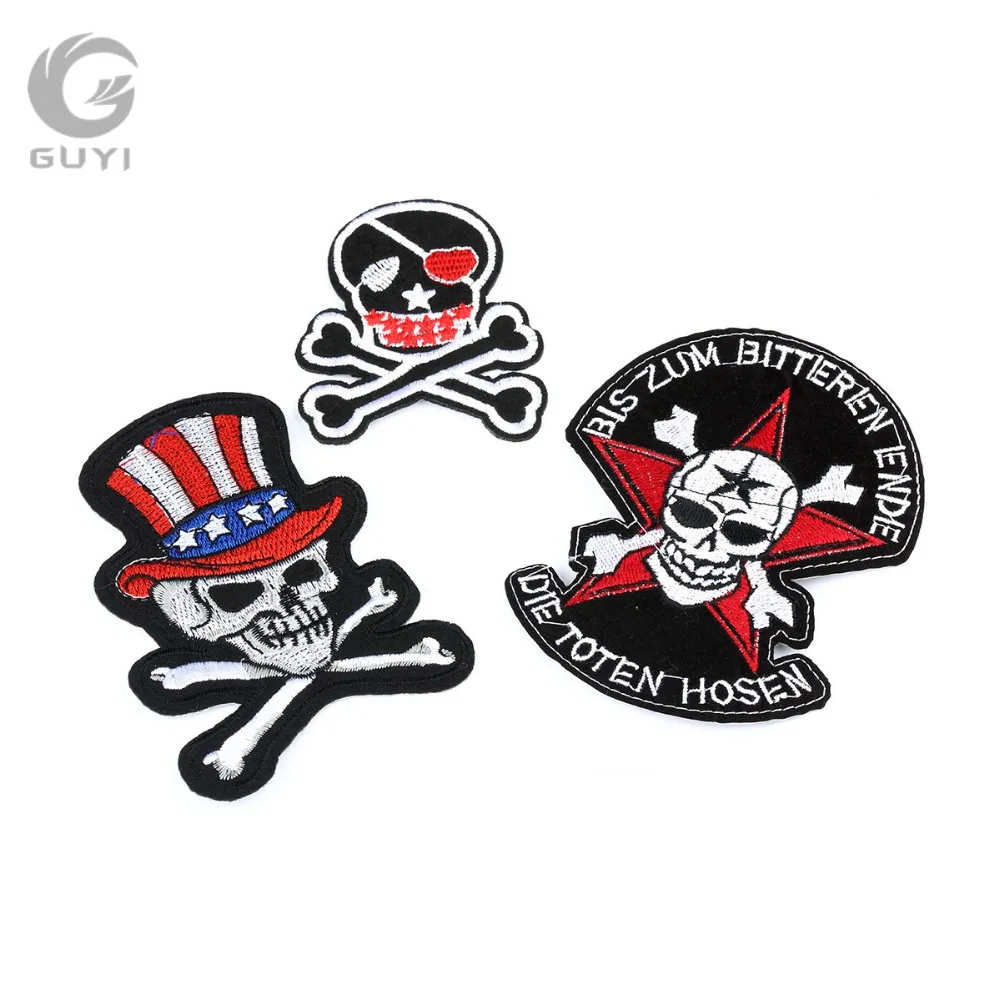 5pc/lot Skull Embroidered Patches for Clothing DIY Stripes Applique Clothes Stickers Iron on Creative Badges Patches
5pc/lot Skull Embroidered Patches for Clothing DIY Stripes Applique Clothes Stickers Iron on Creative Badges Patches