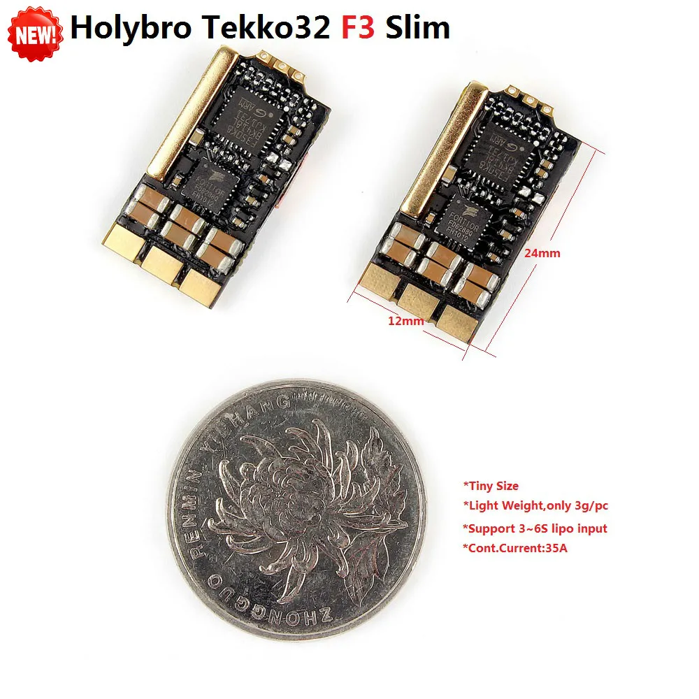 Holybro Tekko32 F3 Slim 35A ESC BLHeli_32 3-6S F3 MCU Dshot1200 Build In Current Sensor WS2812B LED For RC Models Spare Parts
Holybro Tekko32 F3 Slim 35A ESC BLHeli_32 3-6S F3 MCU Dshot1200 Build In Current Sensor WS2812B LED For RC Models Spare Parts