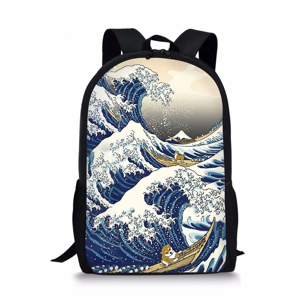 THIKIN Cartoon Wave Pattern School Backpack for Teenagers Girls Boys Student School Bags Kids Back Pack Custom Children Bookbags
THIKIN Cartoon Wave Pattern School Backpack for Teenagers Girls Boys Student School Bags Kids Back Pack Custom Children Bookbags