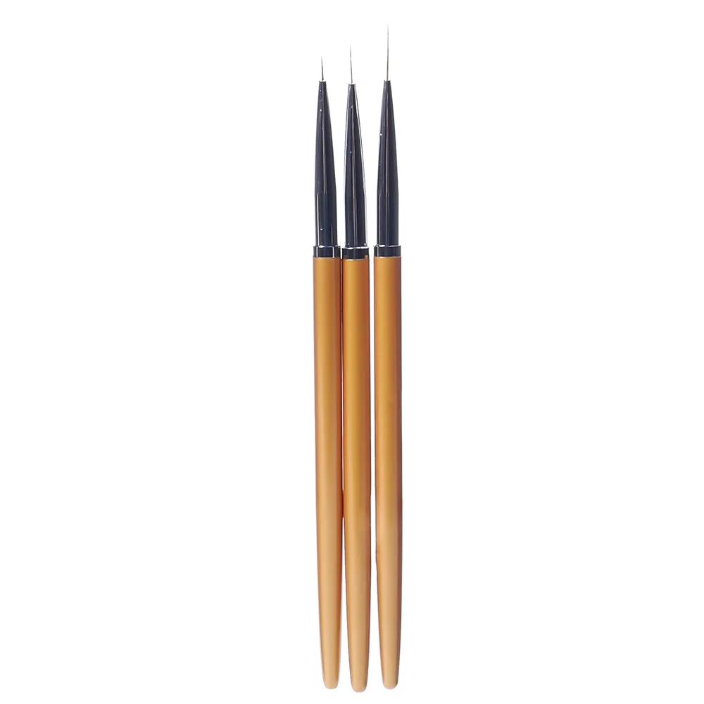 3 Pcs Nail Art Lines Painting Tool Kit Professional Drawing Pen Golden Brush Set Polish Gel Manicure Tips 3D Flower Pedicure
3 Pcs Nail Art Lines Painting Tool Kit Professional Drawing Pen Golden Brush Set Polish Gel Manicure Tips 3D Flower Pedicure
