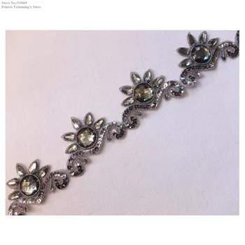 New Handmade Grey Sequined Beaded Stoned Crown-shaped Lace Applique Trimming Dancing Dress Costume DECOR Sewing DIY Craft PBT18G
New Handmade Grey Sequined Beaded Stoned Crown-shaped Lace Applique Trimming Dancing Dress Costume DECOR Sewing DIY Craft PBT18G