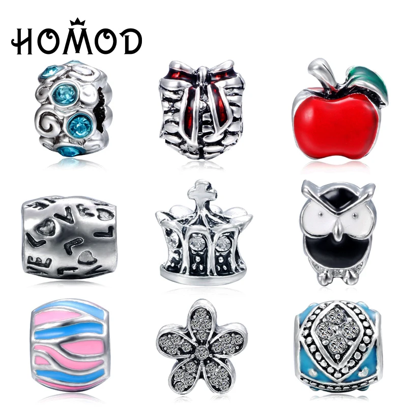 HOMOD 9 Styles Silver Plated Micro Setting Colorful CZ crystal Floating Bead Fit Brand Charm Bracelets Woman Jewelry
HOMOD 9 Styles Silver Plated Micro Setting Colorful CZ crystal Floating Bead Fit Brand Charm Bracelets Woman Jewelry