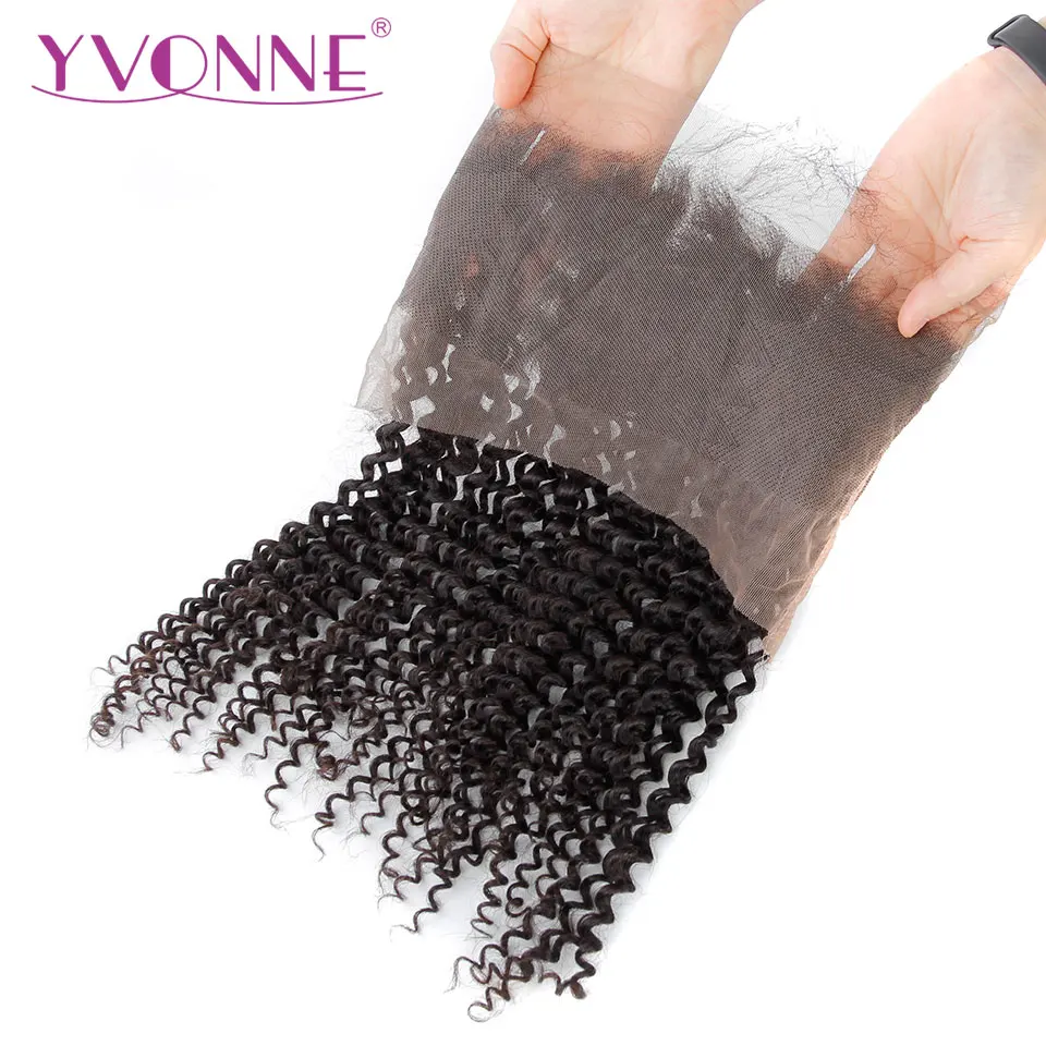 YVONNE Kinky Curly 360 Lace Frontal Pre Plucked with Baby Hair 100% Brazilian Virgin Lace Frontal Human Hair
YVONNE Kinky Curly 360 Lace Frontal Pre Plucked with Baby Hair 100% Brazilian Virgin Lace Frontal Human Hair