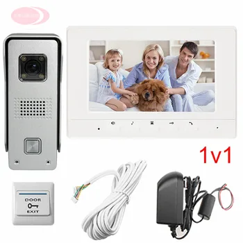 Apartments Color 7" HD 700lines Intercom System Video doorphone Support Weatherproof/Night Vision/Unlock/Monitor/Video function
Apartments Color 7" HD 700lines Intercom System Video doorphone Support Weatherproof/Night Vision/Unlock/Monitor/Video function