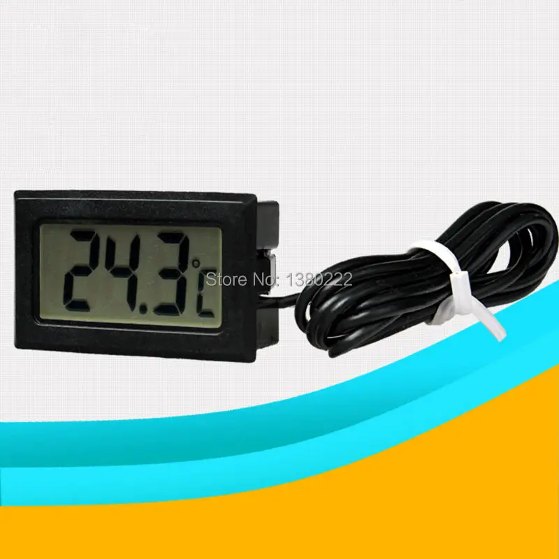Image Free shipping Electronic thermometer TPM10 aquarium thermometer The refrigerator thermometer Waterproof probe 1 Meter Long Wire
