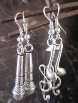 HOT !!! Fashion Vintage Microphone & Music Note Charms Drop Earring & Pendants For Women Gift Jewelry Fast shipping Z324
HOT !!! Fashion Vintage Microphone & Music Note Charms Drop Earring & Pendants For Women Gift Jewelry Fast shipping Z324