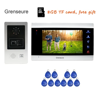 Free Shipping 720P AHD HD 7" Touch Key Screen Video Door Phone Intercom Record System Motion Detection + RFID Unlock Door Camera
Free Shipping 720P AHD HD 7" Touch Key Screen Video Door Phone Intercom Record System Motion Detection + RFID Unlock Door Camera