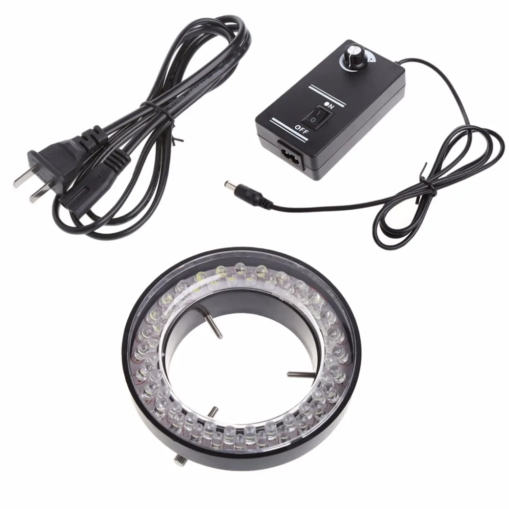 EU Plug US Plug 60 LED Adjustable Ring Light illuminator Lamp For STEREO ZOOM Microscope Source
EU Plug US Plug 60 LED Adjustable Ring Light illuminator Lamp For STEREO ZOOM Microscope Source