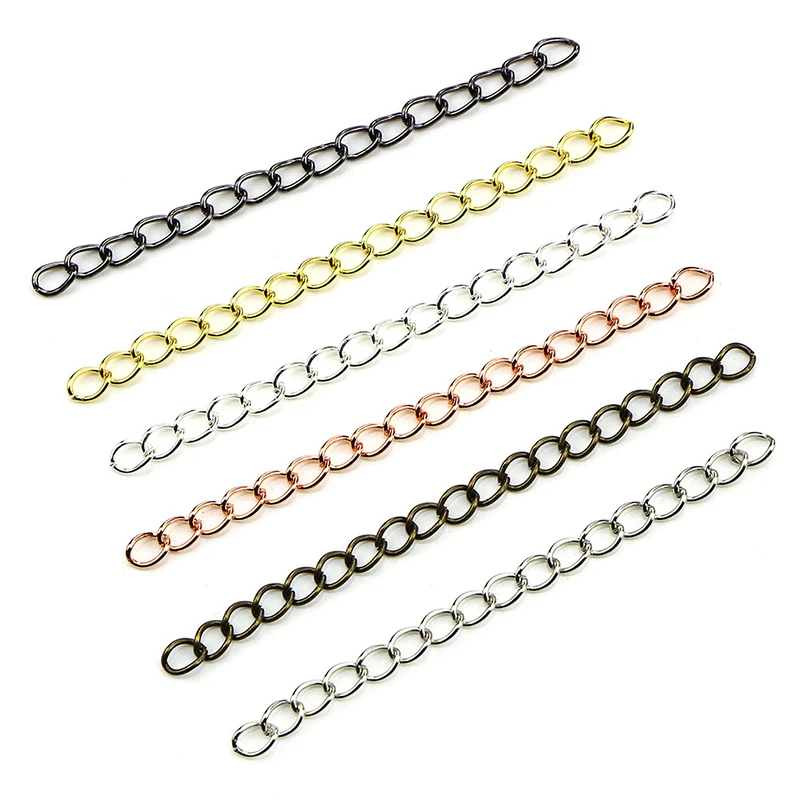 100PCS 70mm Link Chain 6 Colors Tail Extender Jewelry Finding Necklace Bracelet Craft Chain DIY Accessories NEW
100PCS 70mm Link Chain 6 Colors Tail Extender Jewelry Finding Necklace Bracelet Craft Chain DIY Accessories NEW