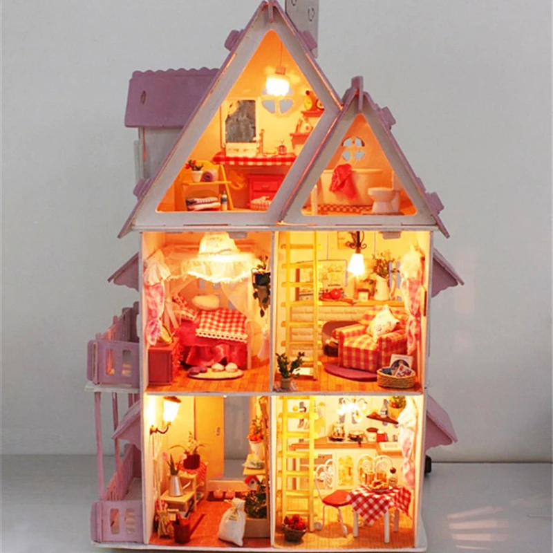 Doll house with furniture Handmade wooden house diy birthday gifts 3D puzzles for adults and lovers dream house children
Doll house with furniture Handmade wooden house diy birthday gifts 3D puzzles for adults and lovers dream house children