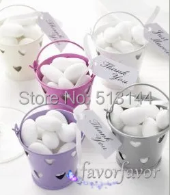 Free Shipping 100PCS Mix Colors Heart Hollow Out Tin Pails Favor Mini Bucket Favors Wedding Party Candy Favors
Free Shipping 100PCS Mix Colors Heart Hollow Out Tin Pails Favor Mini Bucket Favors Wedding Party Candy Favors