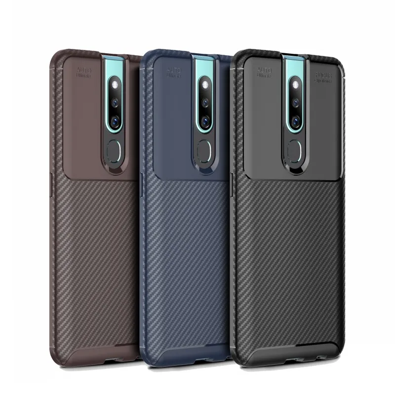 Case For OPPO Realme 3 2 1 Pro F11 F7 F9 Pro Reno Cover Soft Silicone Carbon Fiber Case For OPPO R19 R17 R15 X Pro K1 A7 A5 (4)