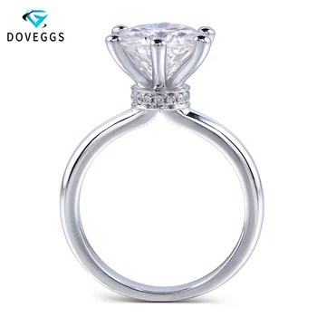 DovEggs Classic Solid 14K White Gold Ring Center 1ct 2ct 3ct 4ct Carat F Color Moissanite Diamond Engagement Ring For Women
DovEggs Classic Solid 14K White Gold Ring Center 1ct 2ct 3ct 4ct Carat F Color Moissanite Diamond Engagement Ring For Women