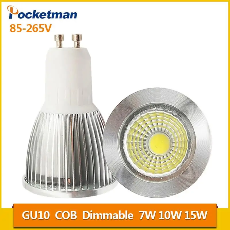 Super Bright GU10 Bulb Light Dimmable Led Ceiling light Warm/White 85-265V 7W 10W 15W GU10 COB LED lamp GU10 led Spotlight Z62
Super Bright GU10 Bulb Light Dimmable Led Ceiling light Warm/White 85-265V 7W 10W 15W GU10 COB LED lamp GU10 led Spotlight Z62