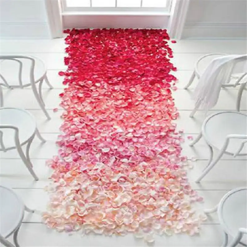 Pack of 1000 Red Silk Rose Petals Wedding Flowers New