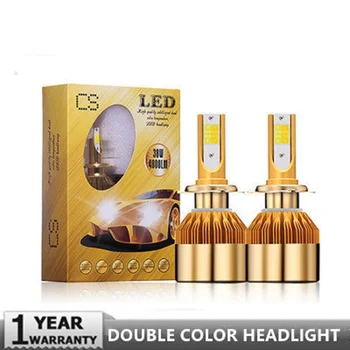 CS Car Headlight H4 LED H7 LED Bulb 3000K 6000K H1 H3 H8 H11 9005 HB3 9006 HB4 880 H27 LED Dual Color Yellow White Light
CS Car Headlight H4 LED H7 LED Bulb 3000K 6000K H1 H3 H8 H11 9005 HB3 9006 HB4 880 H27 LED Dual Color Yellow White Light