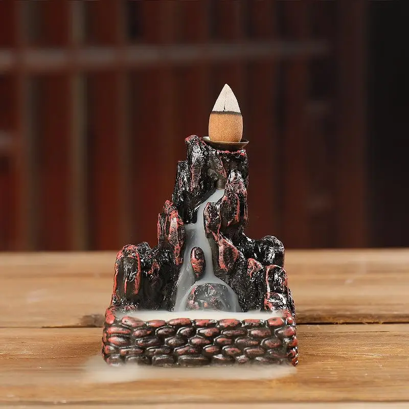 High Mountain Backflow Incense Burner Resin Lofty Mountains And Flowing Water Home Office Aromatherapy Smoke Waterfall Censer
High Mountain Backflow Incense Burner Resin Lofty Mountains And Flowing Water Home Office Aromatherapy Smoke Waterfall Censer