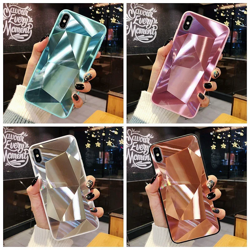 Kerzzil Bling 3D Mirror Phone Case For iPhone X XR XS Max Luxury Diamond Geometry Candy TPU Cases Cover For iPhone 7 8 6 6s Plus
Kerzzil Bling 3D Mirror Phone Case For iPhone X XR XS Max Luxury Diamond Geometry Candy TPU Cases Cover For iPhone 7 8 6 6s Plus