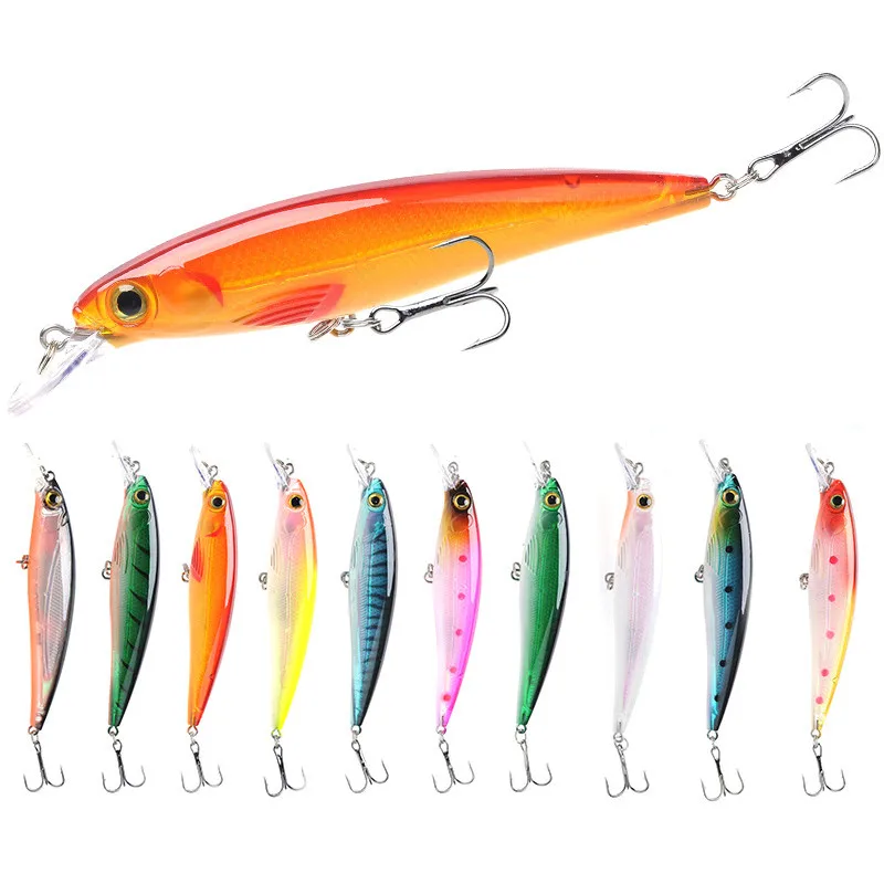 10 Colors 10cm 6# Hook Minnow Fishing Lure Lifelike 3D Eye ABS Artificial Hard Bait Wobblers Fake Fishing Crankait
10 Colors 10cm 6# Hook Minnow Fishing Lure Lifelike 3D Eye ABS Artificial Hard Bait Wobblers Fake Fishing Crankait