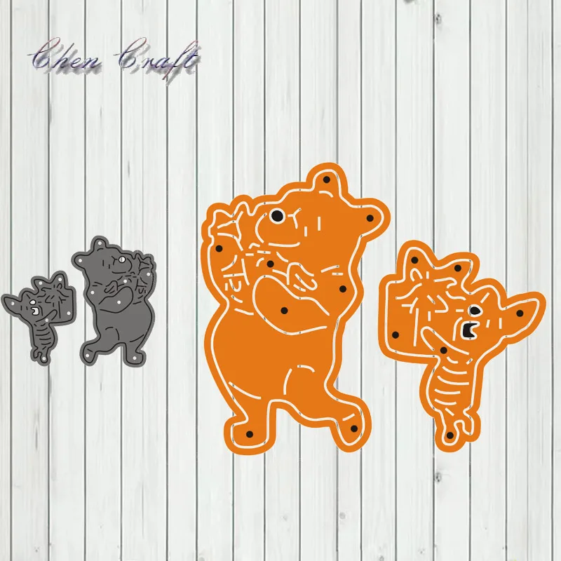 Pig and bear holding presents metal cutting dies cut die frame Scrapbook paper craft knife mould blade punch stencils dies
Pig and bear holding presents metal cutting dies cut die frame Scrapbook paper craft knife mould blade punch stencils dies