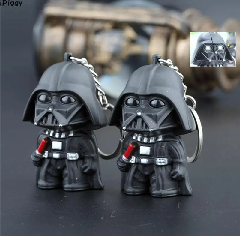 iPiggy New Arrive LED Flashlight Keychain Darth Vader The Storm Troops BB8 Keychain With Sound The Force Awaken Keyring
iPiggy New Arrive LED Flashlight Keychain Darth Vader The Storm Troops BB8 Keychain With Sound The Force Awaken Keyring