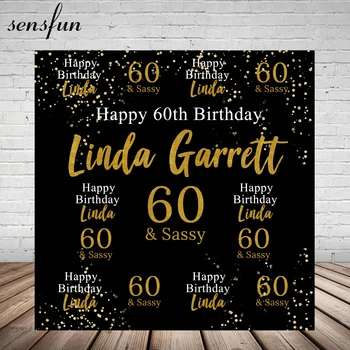 Sensfun Happy 60th Birthday Party Backdrop White Gold Glitter Letters Black Photography Backgrounds For Photo Studio 7x5FT Vinyl
Sensfun Happy 60th Birthday Party Backdrop White Gold Glitter Letters Black Photography Backgrounds For Photo Studio 7x5FT Vinyl