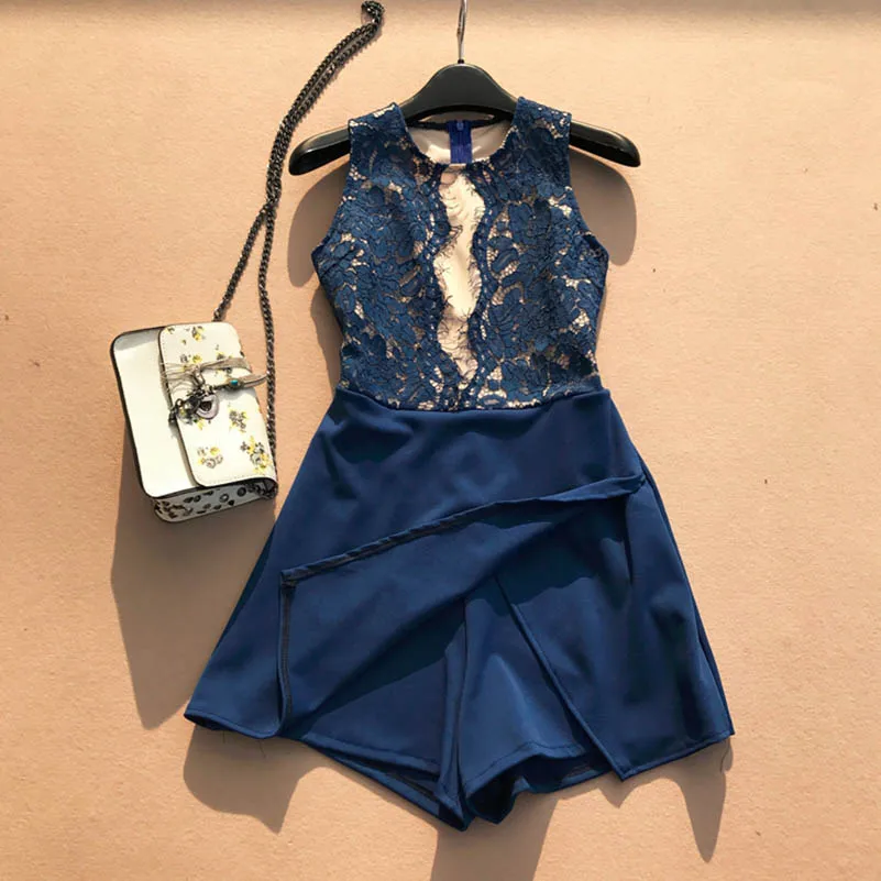 2019 summer new lace women jumpsuits sexy lace v-neck hollow out solid office lady rompers playsuits top quality
2019 summer new lace women jumpsuits sexy lace v-neck hollow out solid office lady rompers playsuits top quality