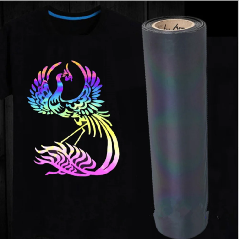 50cm x 300cm Holographic Colorful Heat Transfer Vinyl Iron on Film Chamelon Color 20''x118''
50cm x 300cm Holographic Colorful Heat Transfer Vinyl Iron on Film Chamelon Color 20''x118''