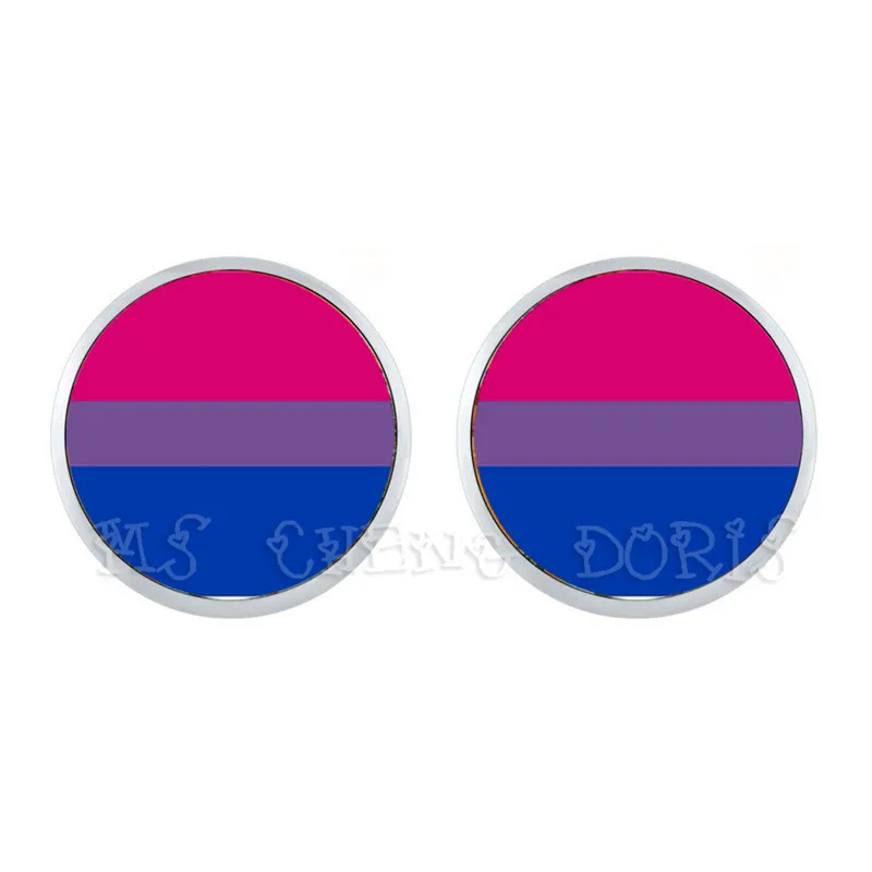 LGBT Earrings Bi Pride 12mm Glass Dome Stud Earrings Gay Pride Rainbow Flag Photo Glass Cabochon Jewelry For Women Men Lover
LGBT Earrings Bi Pride 12mm Glass Dome Stud Earrings Gay Pride Rainbow Flag Photo Glass Cabochon Jewelry For Women Men Lover