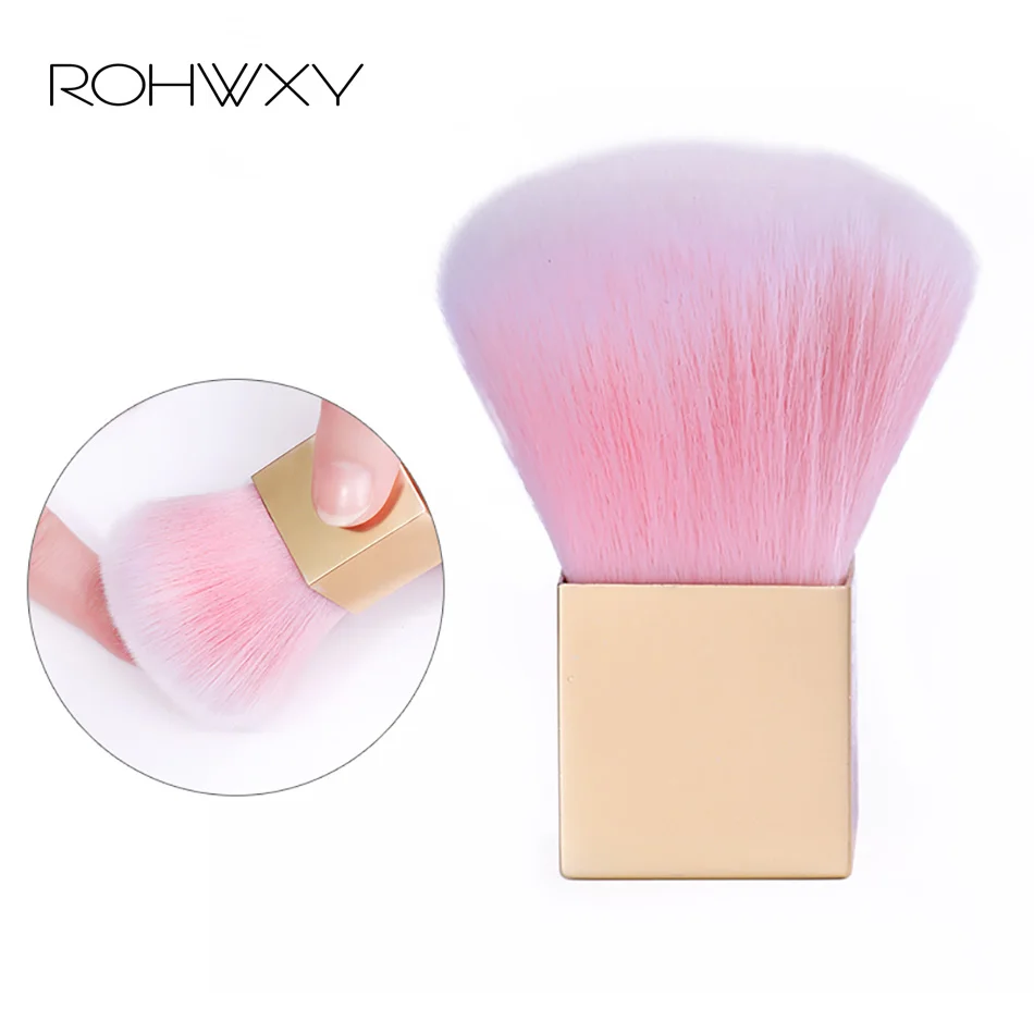 ROHWXY Розовый ногтей мягкий для очистки от пыли er Чистящая Щетка акриловый УФ гель