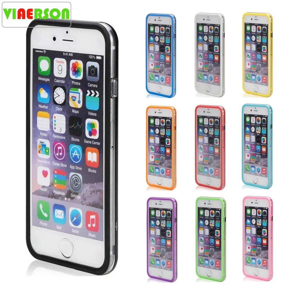 Solid Color + Clear Transparent TPU Rubber Bumper Frame for iPhone 7 8 Plus 5 5S SE 6 6S
Solid Color + Clear Transparent TPU Rubber Bumper Frame for iPhone 7 8 Plus 5 5S SE 6 6S
