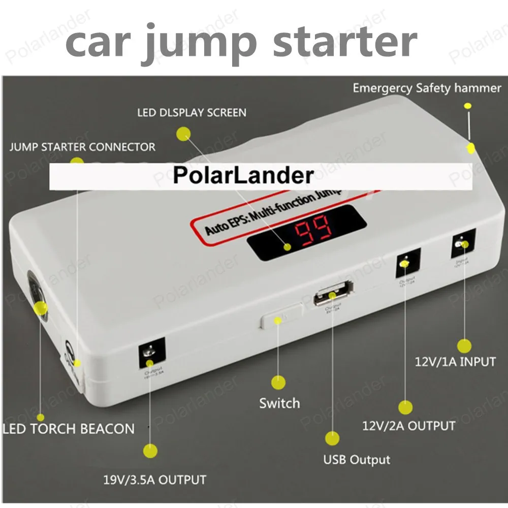 FREE SHIPPING Car jump starter Car font b power b font font b bank b font