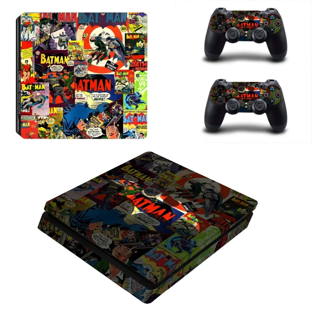 DC Бэтмен и Джокер PS4 тонкий стикер кожи виниловая наклейка для Playstation 4 консоль 2