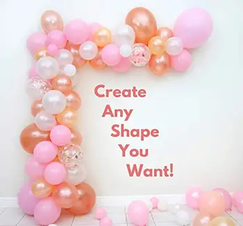 Balloon Arch Kit Balloon Garland Kit Premium | Rose Gold Pink Peach White & Confetti Balloons for party suppies.
Balloon Arch Kit Balloon Garland Kit Premium | Rose Gold Pink Peach White & Confetti Balloons for party suppies.
