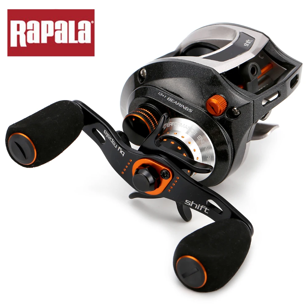 Original Rapala Brand Shift ST150RH ST150LH baitcasting reel 13+1BB 6.5:1 175g aluminum body Carp Fishing Reel
Original Rapala Brand Shift ST150RH ST150LH baitcasting reel 13+1BB 6.5:1 175g aluminum body Carp Fishing Reel