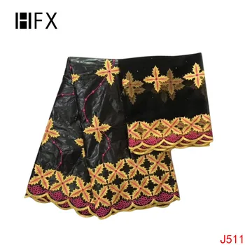 HFX African Lace Fabric 5+2 Yards Nigeria Embroidery Cotton High Quality Black Fabric 2019 Bazin Riche Getzner L511
HFX African Lace Fabric 5+2 Yards Nigeria Embroidery Cotton High Quality Black Fabric 2019 Bazin Riche Getzner L511