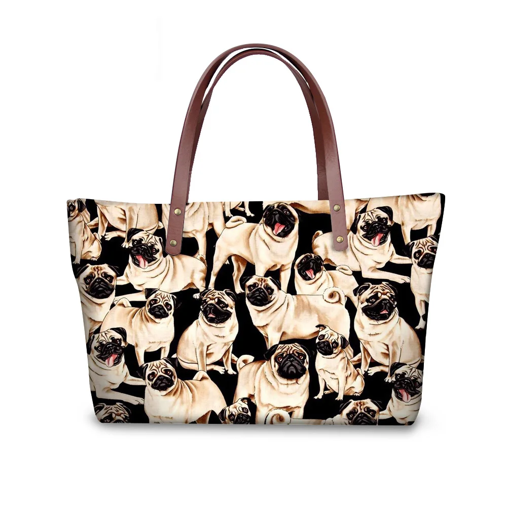 Women Handbags Fashion Top-handle Bags Large Ladies Handbag 3D Pug Animal Print Casual Shoulder Bag Female Bag Beach Bags
Women Handbags Fashion Top-handle Bags Large Ladies Handbag 3D Pug Animal Print Casual Shoulder Bag Female Bag Beach Bags