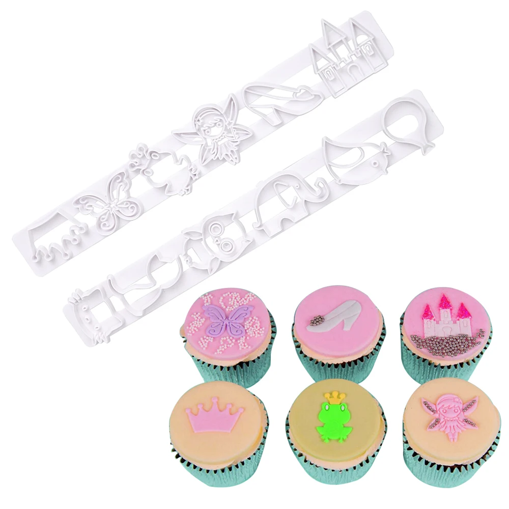 2PCS Plastic Fairytale castle Cookie Cutter Sugarcraft Fondant cutter Mold DIY Angel Crown Cupcake decoration Mold Baking Tools
2PCS Plastic Fairytale castle Cookie Cutter Sugarcraft Fondant cutter Mold DIY Angel Crown Cupcake decoration Mold Baking Tools