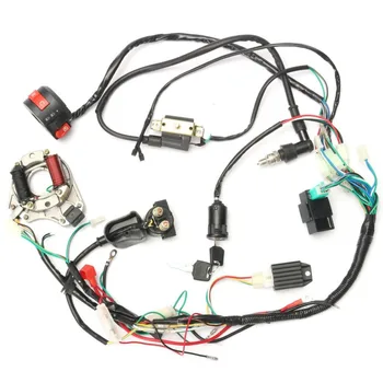 Professional Motorcycle CDI Wiring Harness Loom Ignition Solenoid Coil Rectifier for 50cc-125cc PIT Quad Dirt Bike ATV
Professional Motorcycle CDI Wiring Harness Loom Ignition Solenoid Coil Rectifier for 50cc-125cc PIT Quad Dirt Bike ATV