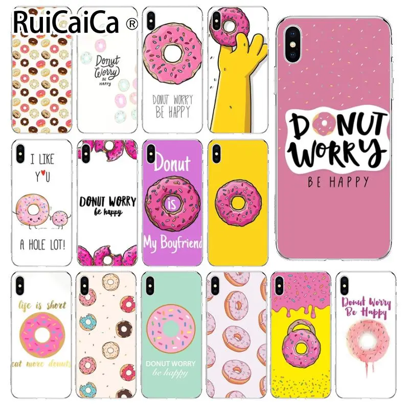 Ruicaica Food donut don't worry be happy Luxury Unique Design Phone Cover for iPhone 5 5Sx 6 7 7plus 8 8Plus X XS MAX XR
Ruicaica Food donut don't worry be happy Luxury Unique Design Phone Cover for iPhone 5 5Sx 6 7 7plus 8 8Plus X XS MAX XR
