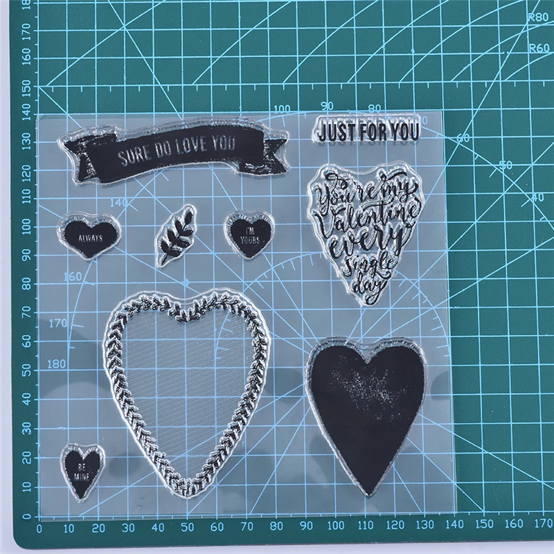 InLoveArts 9Pcs/lot 14*14cm Rubber Stamps Clear for Metal Cutting Dies New 2019 Scrapbooking Craft Heart Love Dies Stamp Stencil
InLoveArts 9Pcs/lot 14*14cm Rubber Stamps Clear for Metal Cutting Dies New 2019 Scrapbooking Craft Heart Love Dies Stamp Stencil