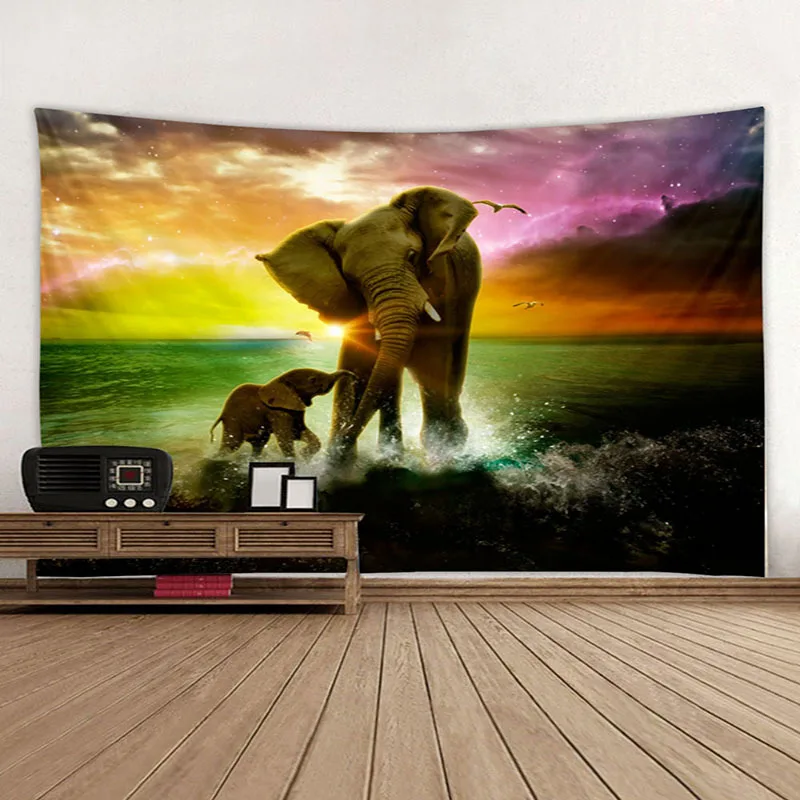 Elephant Tapestry Psychedelic Animal Playing Water Indian Mandala Wall Hanging Hippie Tapestry Fabric Boho Home Decor Wall Cloth
Elephant Tapestry Psychedelic Animal Playing Water Indian Mandala Wall Hanging Hippie Tapestry Fabric Boho Home Decor Wall Cloth