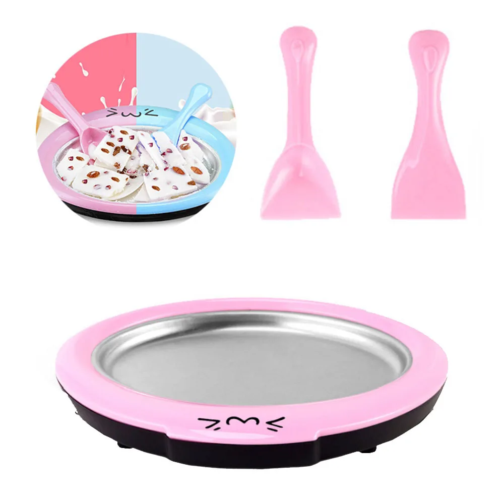 Cartoon Fried Ice Machine Fried Yogurt Machine Pan Mini Ice Cream Maker Home Stir Yogurt Machine with 2pcs Fried Ice Shovel
Cartoon Fried Ice Machine Fried Yogurt Machine Pan Mini Ice Cream Maker Home Stir Yogurt Machine with 2pcs Fried Ice Shovel