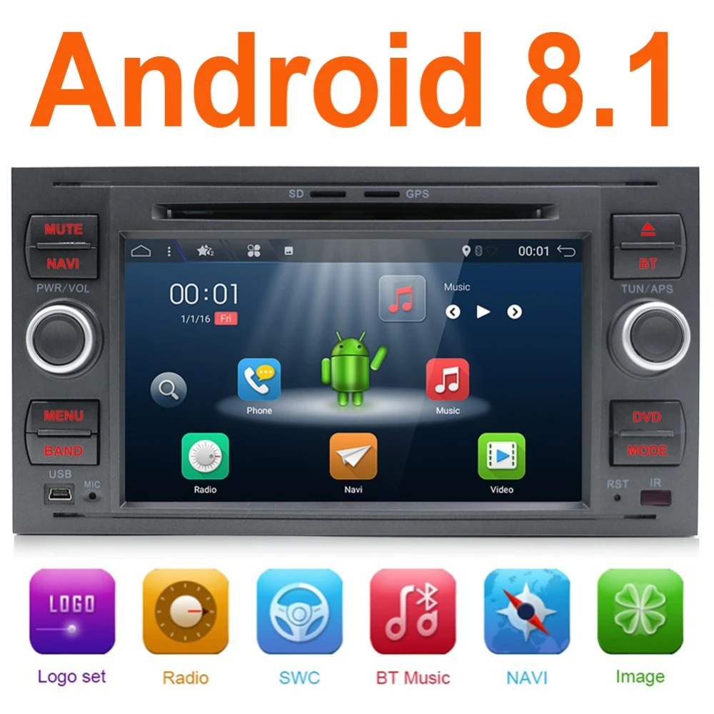Car Multimedia DVD Player 2Din Car Radio GPS Android 8.1 For Ford Focus 2 Mondeo 4 C-Max S-Max Ford Fiesta Kuga Fusion Galaxy
Car Multimedia DVD Player 2Din Car Radio GPS Android 8.1 For Ford Focus 2 Mondeo 4 C-Max S-Max Ford Fiesta Kuga Fusion Galaxy