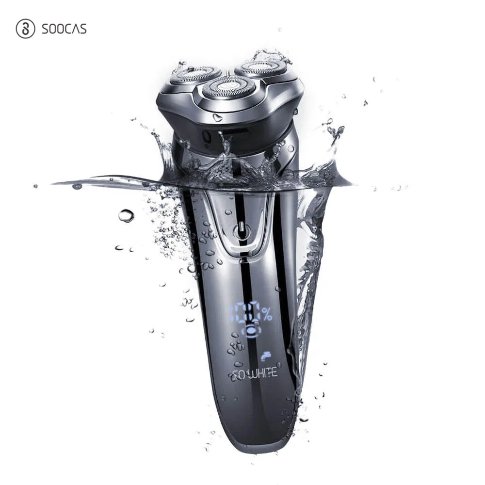 XIAOMI Soocas SO WHITE Wireless 3D Smart Control USB Charging Electric Razor Shaver Blocking Protection IPX7 Waterproof for Men
XIAOMI Soocas SO WHITE Wireless 3D Smart Control USB Charging Electric Razor Shaver Blocking Protection IPX7 Waterproof for Men