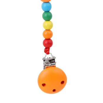 New Arrival Hot Sale Baby Wood Beaded Pacifier Clip Dummy Chain Nipple Holder Infant Soother Teether For Infant Feeding
New Arrival Hot Sale Baby Wood Beaded Pacifier Clip Dummy Chain Nipple Holder Infant Soother Teether For Infant Feeding