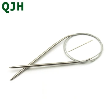 10 Size Knitting Tools Stainless Line Circular Needle Aluminium Handle Ring Needlework for Sweater 80cm Length NEEDLE
10 Size Knitting Tools Stainless Line Circular Needle Aluminium Handle Ring Needlework for Sweater 80cm Length NEEDLE